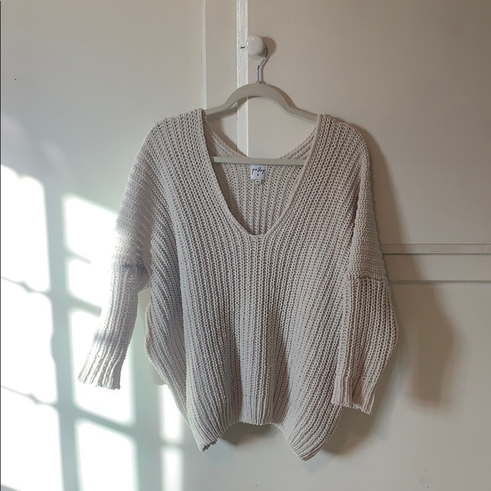 Princess Polly Chunky Knit Cream Sweater Oversized